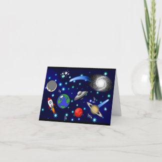 Galaxie-Universum - Planeten, Sterne, Kometen, Rak Karte