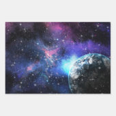 Galaxie, Universum, Sterne, Geschenkmuster für den Geschenkpapier Set (Vorderseite 3)
