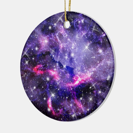Galaxie, Universum, Sterne, Geschenkmuster für den Keramik Ornament (Links)
