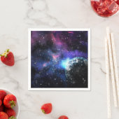 Galaxie, Universum, Sterne, Geschenkmuster für den Serviette (Beispiel)
