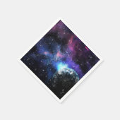 Galaxie, Universum, Sterne, Geschenkmuster für den Serviette (Ecke)