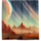 Galaxie, Universum, Sterne, Weltraum Duschvorhang (Vorderseite)