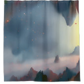 Galaxie, Universum, Sterne, Weltraum Duschvorhang (Vorderseite)