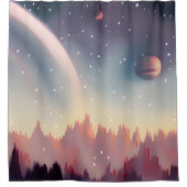 Galaxie, Universum, Sterne, Weltraum Duschvorhang (Vorderseite)