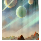 Galaxie, Universum, Sterne, Weltraum Duschvorhang (Vorderseite)