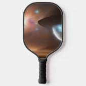 Galaxie, Universum, Sterne, Weltraum Pickleball Schläger (Rückseite)