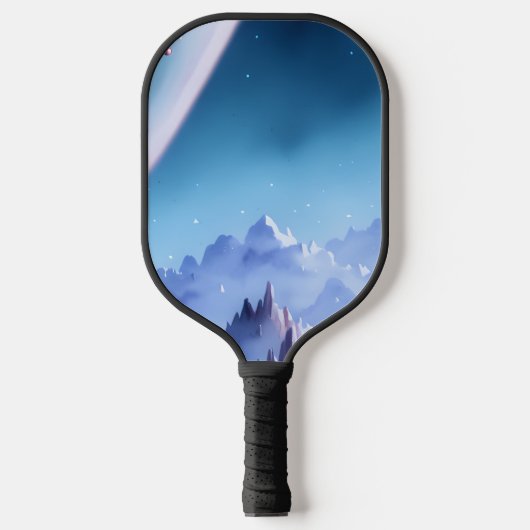 Galaxie, Universum, Sterne, Weltraum Pickleball Schläger (Vorderseite)