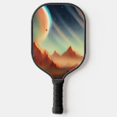 Galaxie, Universum, Sterne, Weltraum Pickleball Schläger (Rückseite)