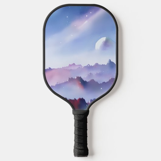 Galaxie, Universum, Sterne, Weltraum Pickleball Schläger (Vorderseite)