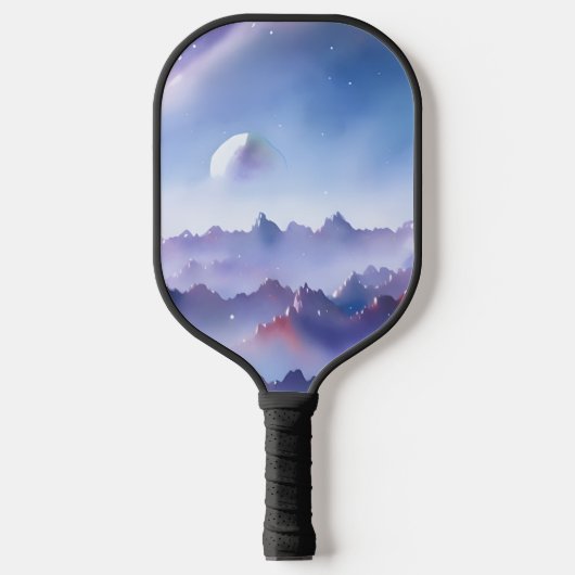Galaxie, Universum, Sterne, Weltraum Pickleball Schläger (Vorderseite)