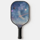 Galaxie, Universum, Sterne, Weltraum Pickleball Schläger (Rückseite)