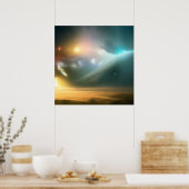 Galaxie, Universum, Sterne, Weltraum Poster (Küche)