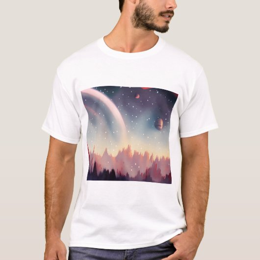 Galaxie, Universum, Sterne, Weltraum-T - Shirt (Vorderseite)