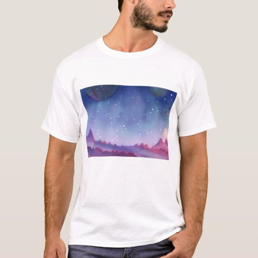 Galaxie, Universum, Sterne, Weltraum T-Shirt (Vorderseite)