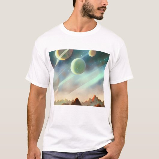 Galaxie, Universum, Sterne, Weltraum-T - Shirt (Vorderseite)