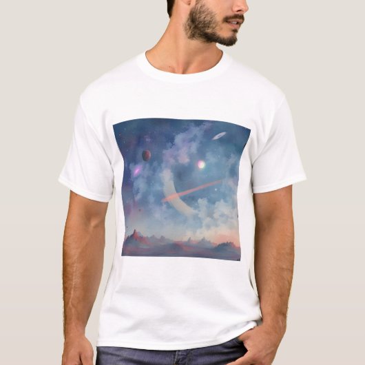 Galaxie, Universum, Sterne, Weltraum T-Shirt (Vorderseite)