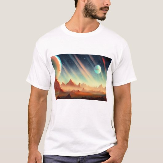 Galaxie, Universum, Sterne, Weltraum T-Shirt (Vorderseite)
