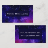 Galaxie Visitenkarte (Vorne/Hinten)