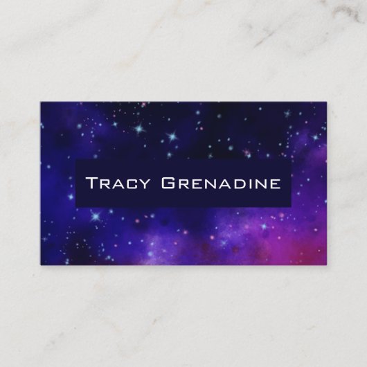 Galaxie Visitenkarte (Vorderseite)