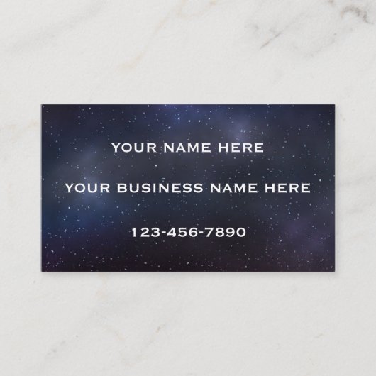 Galaxie-Visitenkarte Visitenkarte (Vorderseite)