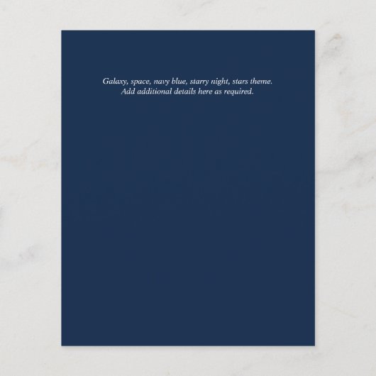 Galaxie-Vorlagen (Rückseite)