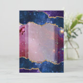 Galaxie-Vorlagen Einladung (Stehend Vorderseite)