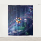Galaxie Wandteppich (Vorderseite)