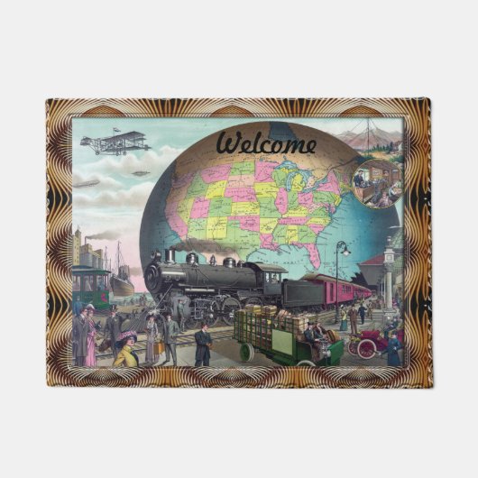 Galaxie-Weltfußmatte Fußmatte (Vorderseite)