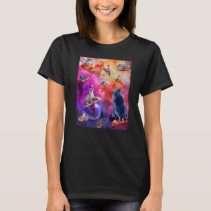 Galaxie Weltraum Pizza Katze  Katze im Weltraum is T-Shirt