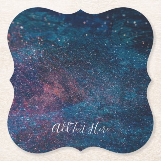 Galaxie-Wirbel in Blau Untersetzer (Vorderseite)