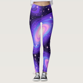 Galaxie-Wirbel Muster Dreamy Cosmic Nebel Design Leggings