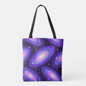 Galaxie-Wirbel Muster Dreamy Cosmic Nebel Design Tasche (Rückseite)