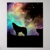 Galaxie Wolf Poster (Vorne)