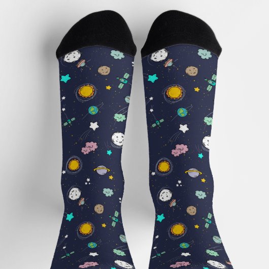Galaxieelemente Socken (Oben)