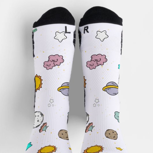 Galaxieelemente Socken (Oben)