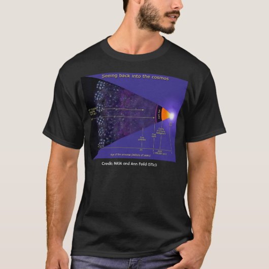 Galaxieillustration der NASAs erste, T-Shirt (Vorderseite)