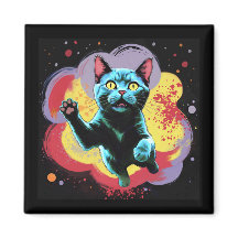 Galaxiekatze Durch Ein Wurmloch