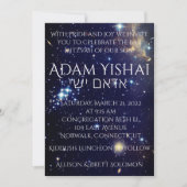 Galaxien Einladung (Vorderseite)