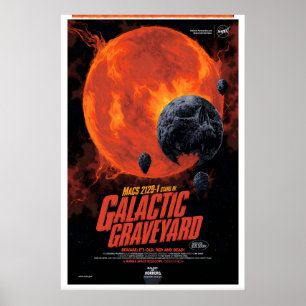 Galaxien-Friedhof NASA Weltraum-Reiseplakat-Druck Poster