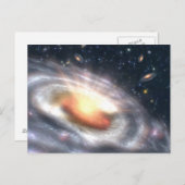 Galaxien im Himmel Postkarte (Vorne/Hinten)