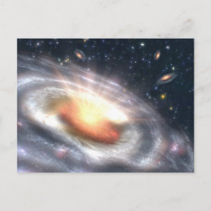 Galaxien im Himmel Postkarte
