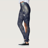 Galaxien mit Sternen und Planeten im Weltraum Leggings (Links)