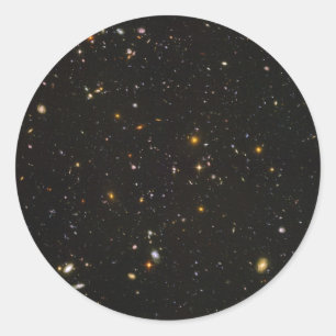 Galaxien Runder Aufkleber