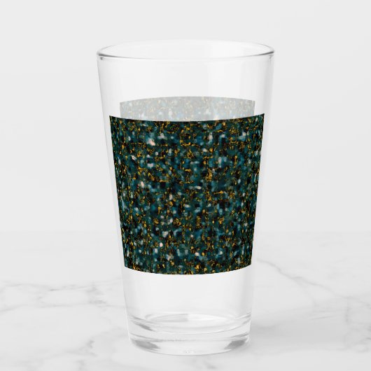 Galaxien Schwarz Blau & Gold Glas (Vorderseite)