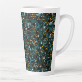 Galaxien Schwarz Blau & Gold Milchtasse
