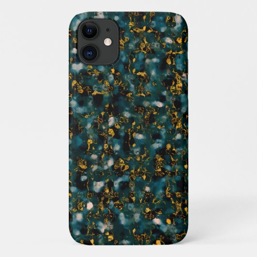 Galaxien Schwarz Blau & Kupfer Case-Mate iPhone Hülle (Rückseite)