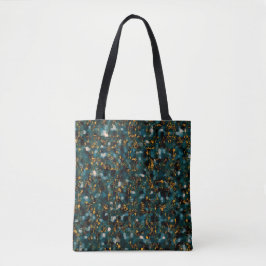 Galaxien Schwarz Blau & Kupfer Tasche