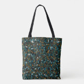 Galaxien Schwarz Blau & Kupfer Tasche (Rückseite)
