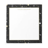 Galaxien & Sterne - Name hinzufügen Notizblock (Vorderseite)