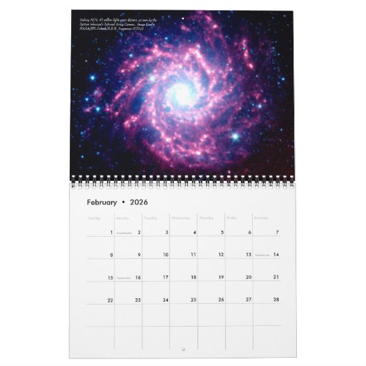 Galaxienkalender Kalender (Feb 2026)